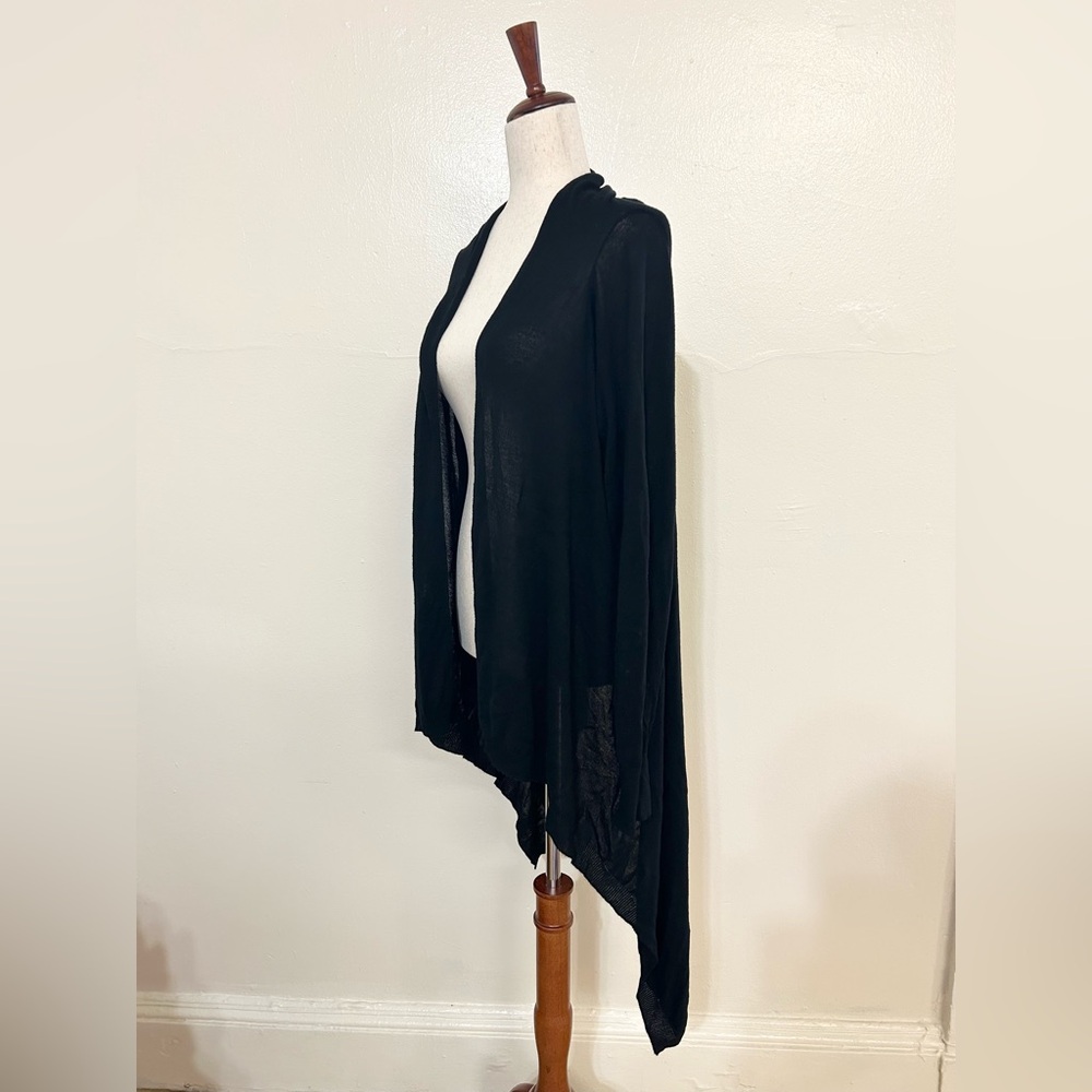 Mng Basics Long Sleeve Open Front Black Cardigan - image 2